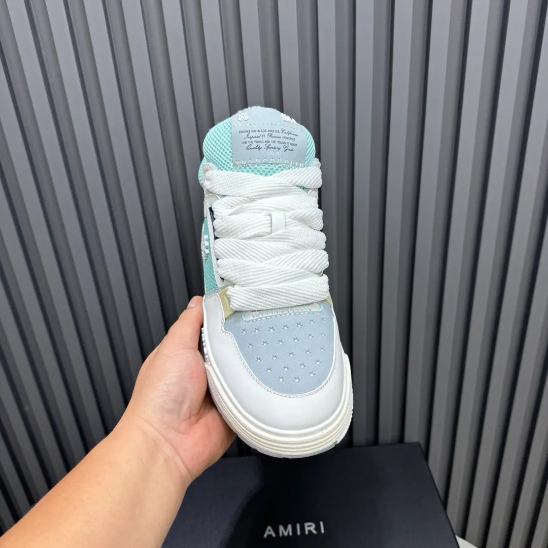 Men's shoes 💰660💰 AMIRI AMIRI trendy brand hot sale 🔥 Available all year round, couples 💑 Official website synchronization Imported fabrics 1⃣️ vs 1⃣️ replica, original factory special original sole, 35-45 (45. non-refundable)